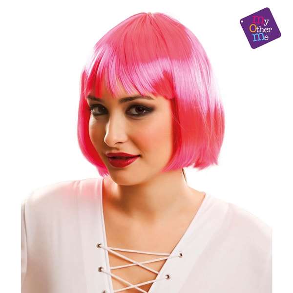 My Other Me Peluca Corta Rosa Talla Única