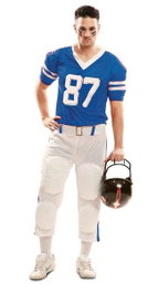 My Other Me Disfraz Jugador Rugby Azul Talla XL