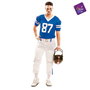 My Other Me Disfraz Jugador Rugby Azul Talla S