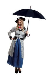 Disfraz para Adultos My Other Me Mary Poppins 4 Piezas Gris