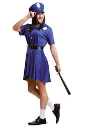 My Other Me Disfraz Policía Mujer Hombre Talla M-L Adulto 100% Poliéster
