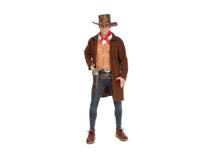 My Other Me Disfraz Cowboy Talla M-L Incluye Sombrero Pañuelo Camisa Chaleco Cinturón Abrigo