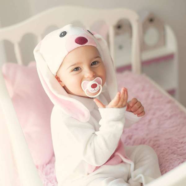 My Other Me Disfraz Bebé Pequeño Conejito Rosa Talla 12-24 Meses