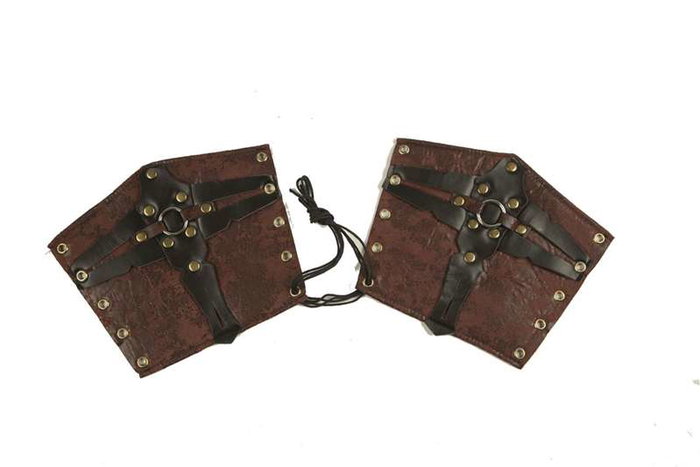 My Other Me Tobilleras Gladiador 58 cm Marrón