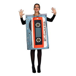 My Other Me Disfraz Adulto Cassette Talla M-L Gris