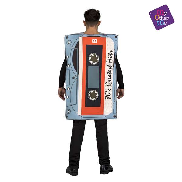 My Other Me Disfraz Adulto Cassette Talla M-L Gris