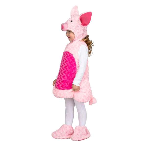 My Other Me Disfraz Bebé Cerdito Peluche Talla 12-24 Meses 100% Poliéster
