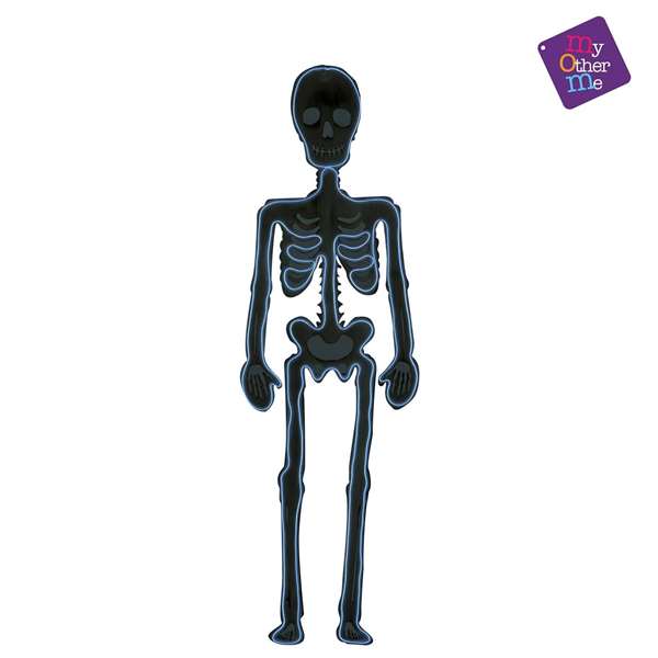 My Other Me Siluetas Esqueleto Neon Multicolor