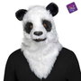 My Other Me Máscara de Oso Panda con Mandíbula Móvil Talla Única Adulto Multicolor
