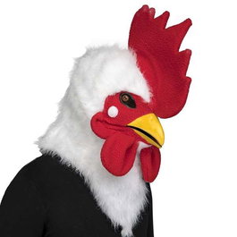 My Other Me Máscara Gallo con Mandíbula Móvil Talla Única Adulto Multicolor