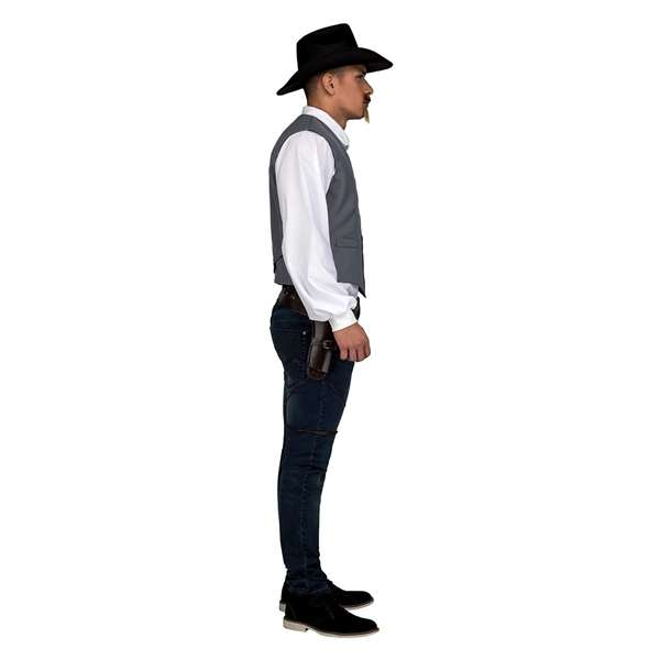 My Other Me Disfraz Chaleco Gris Vaquero M