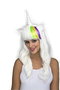 My Other Me Peluca Larga Blanca Unicornio Multicolor 100% Poliéster