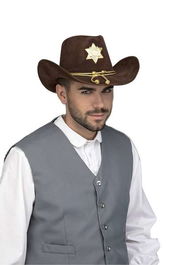 My Other Me Sombrero Sheriff Talla 59 cm Multicolor
