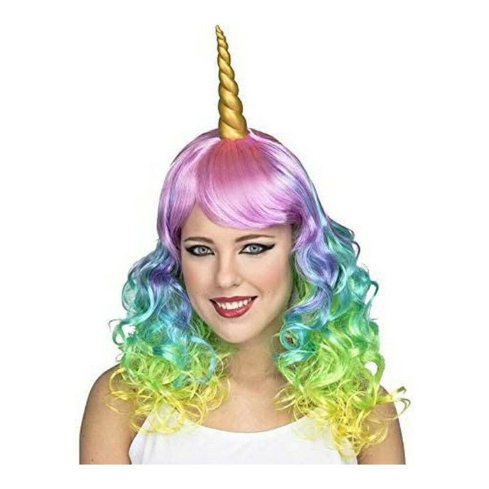 My Other Me Peluca Larga Unicornio Multicolor My Other Me Peluca Larga Unicornio Multicolor