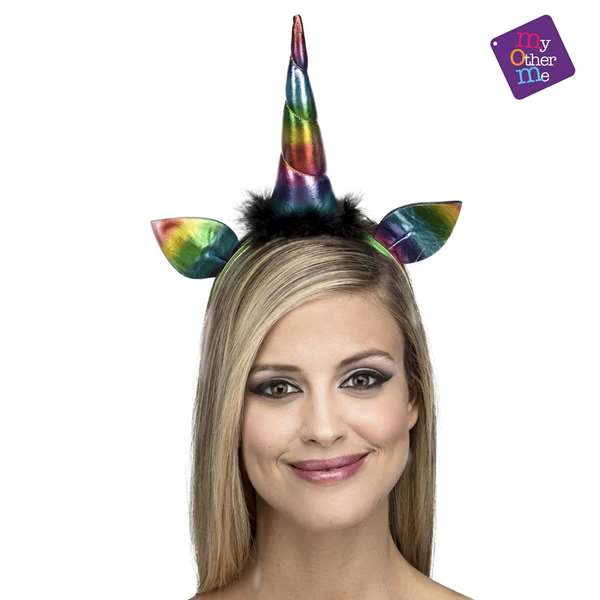 My Other Me Diadema Unicornio Arco Iris Talla Única para Niñas