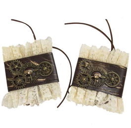 My Other Me Muñequeras Steampunk Talla Única Multicolor para Adulto