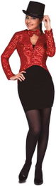 My Other Me Disfraz Chaqué Show Woman Rojo Talla M-L