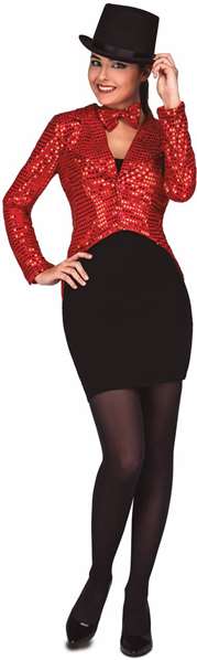 My Other Me Disfraz Chaqué Show Woman Rojo Talla M-L My Other Me Disfraz Chaqué Show Woman Rojo Talla M-L