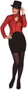 My Other Me Disfraz Chaqué Show Woman Rojo Talla M-L