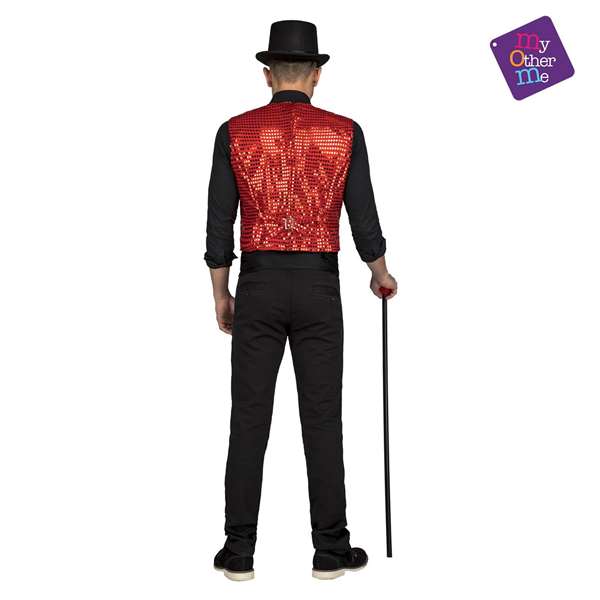 My Other Me Disfraz Chaleco Showman Rojo Talla M-L