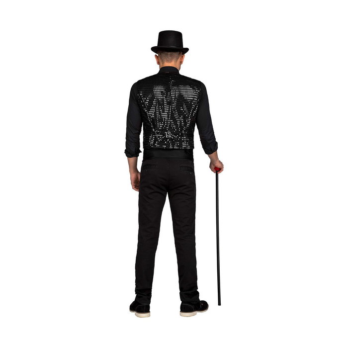 My Other Me Disfraz Chaleco Showman Negro Talla M-L