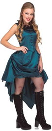 My Other Me Disfraz Chica Saloon Azul Talla M-L