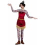 My Other Me Disfraz Mujer Tatuada Rojo Talla M