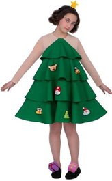 My Other Me Disfraz Arbolito de Navidad de luxe Verde Talla 3-4 años