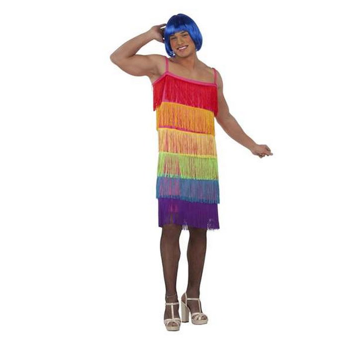 My Other Me Disfraz Adulto Vestido Flecos Rainbow Talla 54 My Other Me Disfraz Adulto Vestido Flecos Rainbow Talla 54