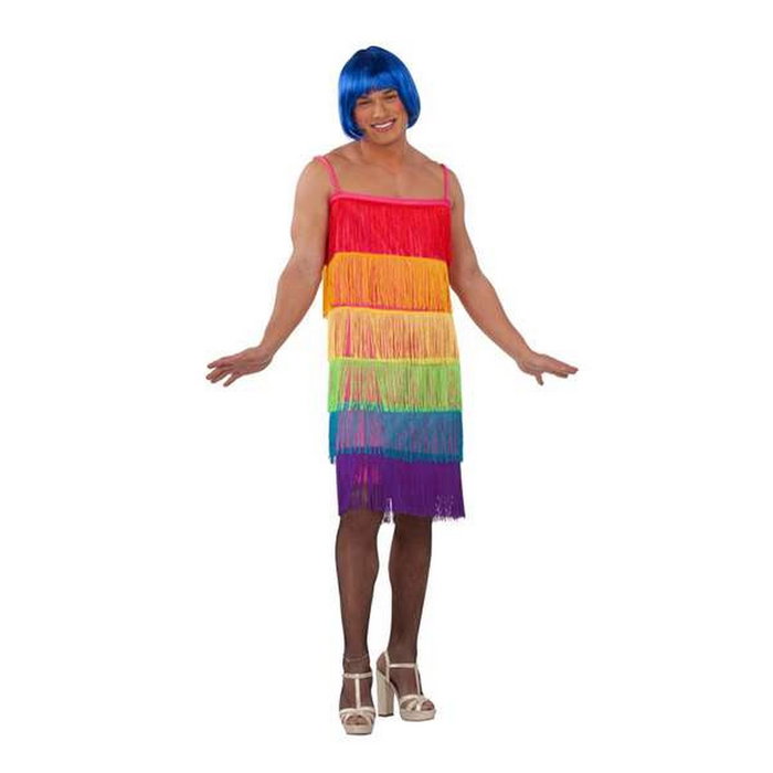 My Other Me Disfraz Adulto Vestido Flecos Rainbow Talla 54 My Other Me Disfraz Adulto Vestido Flecos Rainbow Talla 54