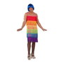My Other Me Disfraz Adulto Vestido Flecos Rainbow Talla 54