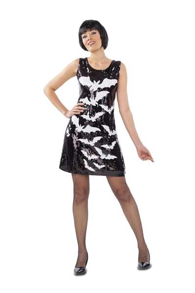 My Other Me Vestido Murciélagos Talla M-L Multicolor 100% Poliéster