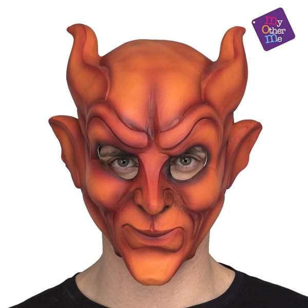 My Other Me Máscara de Látex Demonio Completo Talla M Unica