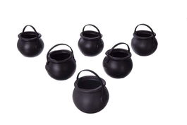 My Other Me 6 Mini Calderos Negros 5 x 7 x 7 cm