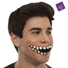 My Other Me Aplicación Sonrisa Horripilante de Látex Talla Única