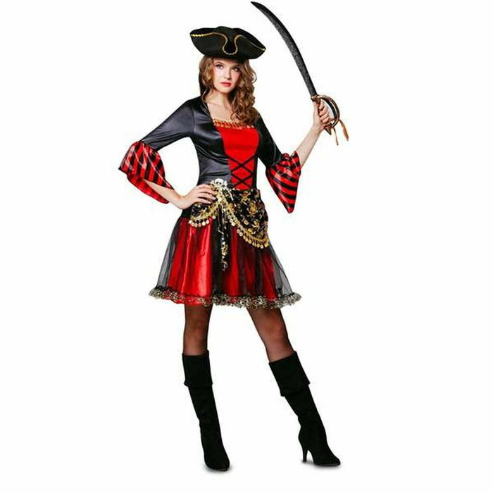 My Other Me Disfraz Belleza Pirata Rojo Talla S