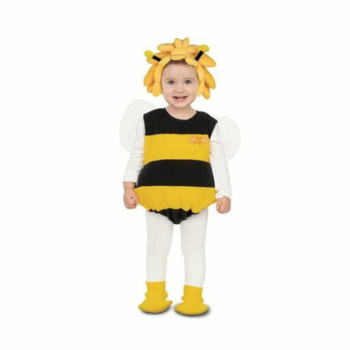 My Other Me Disfraz de Abeja Maya para Bebé con Alas, Gorro y Patucos, 7-12 M