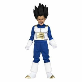My Other Me Disfraz de Vegeta con camisa, chaleco, pantalones, guantes y cubrebotas