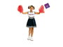 My Other Me Disfraz Cheerleader Niña 5-6 Años Vestido