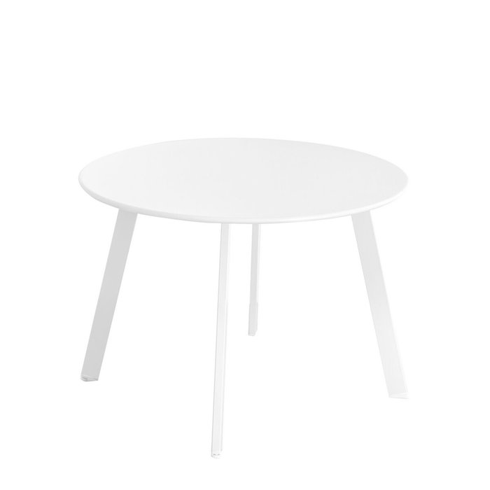Mesa auxiliar Marzia 60 x 60 x 42 cm Acero Blanco Mesa auxiliar Marzia 60 x 60 x 42 cm Acero Blanco
