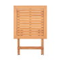 Mesa Auxiliar Plegable Kate 60 x 60 x 72,5 cm Natural Madera de acacia