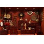 Ixia Mueble de 8 Cajones Rojo Madera 130 x 24 x 50,50 cm
