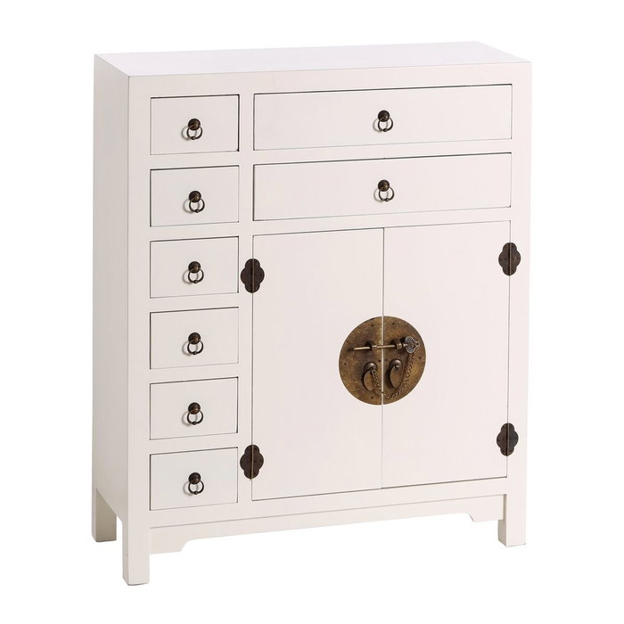Ixia Mueble Auxiliar Blanco 73 X 26 X 90 cm Ixia Mueble Auxiliar Blanco 73 X 26 X 90 cm