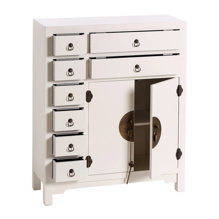 Ixia Mueble Auxiliar Blanco 73 X 26 X 90 cm Ixia Mueble Auxiliar Blanco 73 X 26 X 90 cm