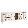 Ixia Mueble de 8 Cajones Blanco 130 x 24 x 50,50 cm