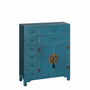 Aparador ORIENTE Azul Dorado Hierro Madera MDF 73 x 26 x 90 cm