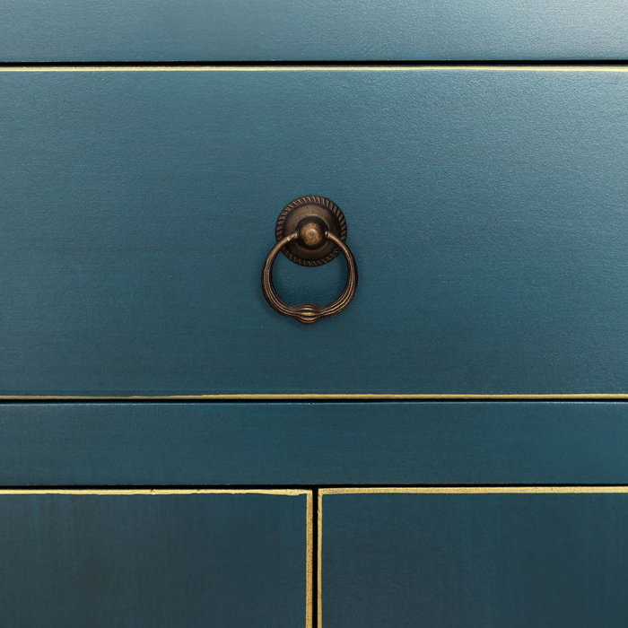 Mueble Auxiliar Azul Dm ''Oriente'' 63 X 33 X 131 cm