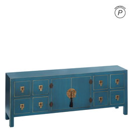 Mueble 8 Cajones Azul Dm ''Oriente'' 130 X 24 X 50,50 cm