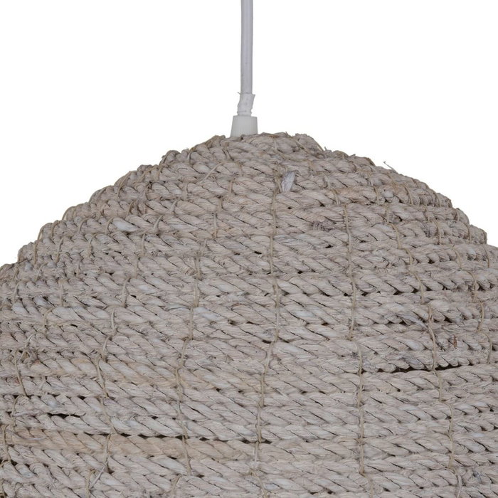 Ixia Lámpara de Techo Blanco Rozado 100% Fibra Natural 43 x 43 x 52 cm Ixia Lámpara de Techo Blanco Rozado 100% Fibra Natural 43 x 43 x 52 cm