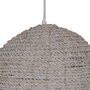 Ixia Lámpara de Techo Blanco Rozado 100% Fibra Natural 43 x 43 x 52 cm